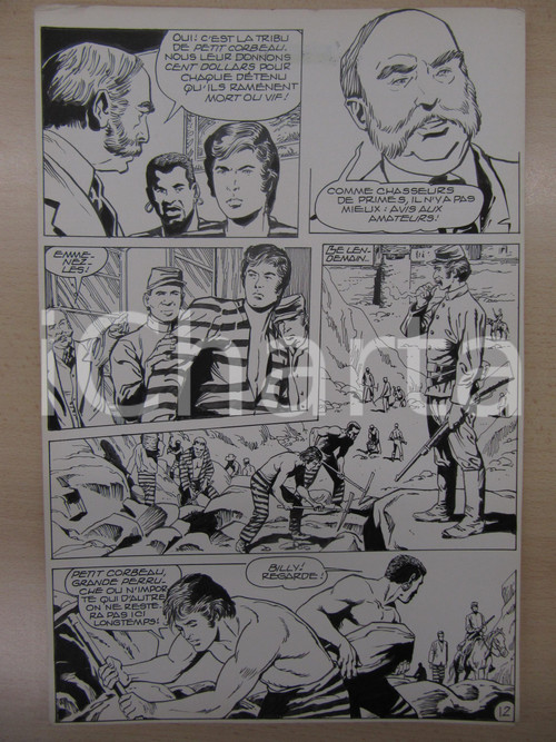 1990 BD WESTERN FRANCE BILLY BOYD N° 2 El Cobra! tav.12 Original BERNASCONI LUBE 1990 BD WESTERN FRANCE BILLY BOYD N° 2 El Cobra! tav.12 Original BERNASCONI LUBE
